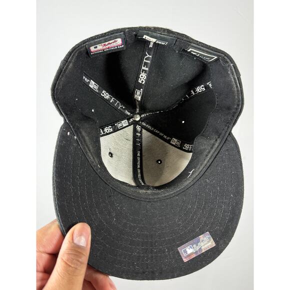 Chicago White Sox New Era 59FIFTY Fitted Hat 7 1/8 MLB On-Field Cool Base Black - Picture 3 of 5